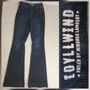Idyllwind by Miranda Lambert Jeans Womens 8 Flared Dark Wash high Rise Western